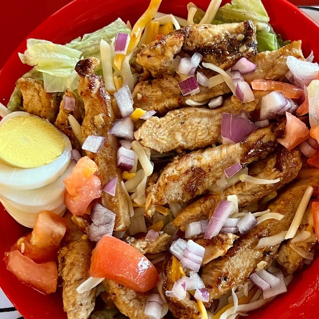 Grilled or Crispy Chicken Salad.