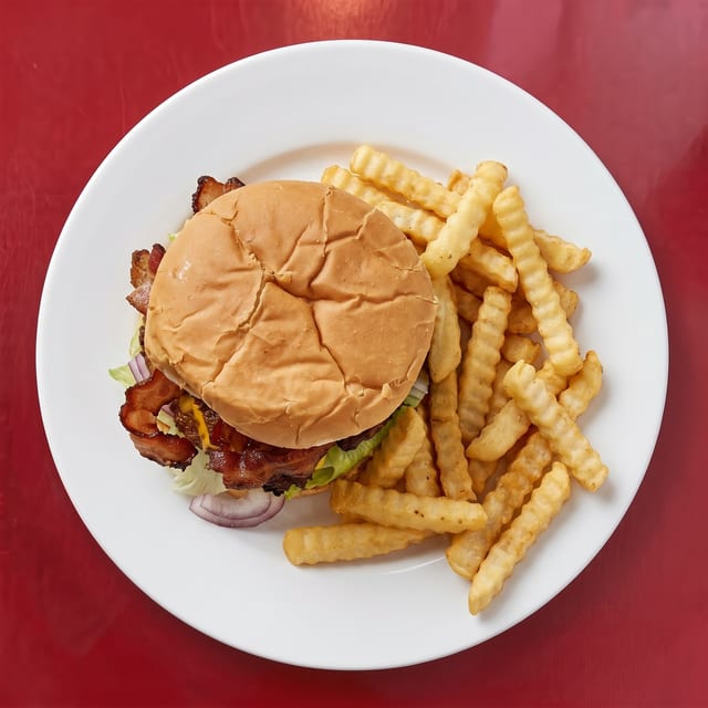 Jumbo Razorback Burger.