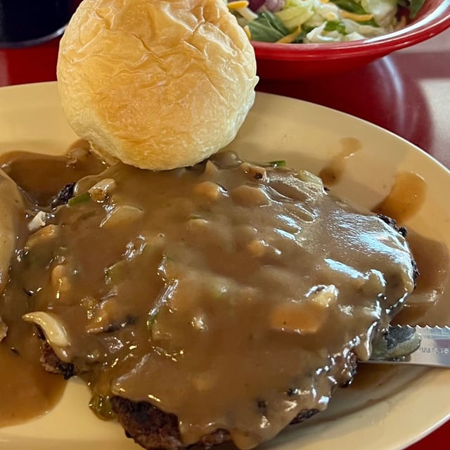 Hamburger Steak.