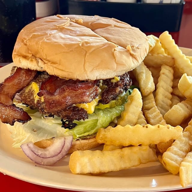 Jumbo Razorback Burger.