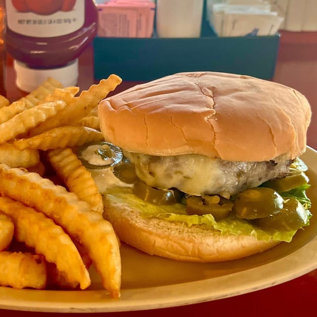 Hot Mama Burger.