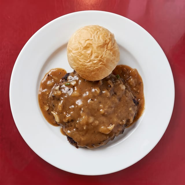 Hamburger Steak.