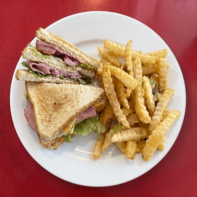 Ham & Cheese Three-Decker.