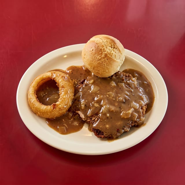 Hamburger Steak.