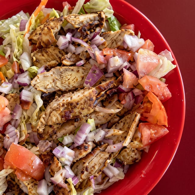 Grilled or Crispy Chicken Salad.